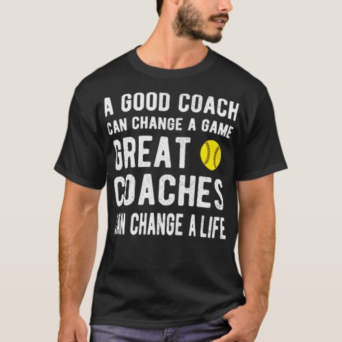 Best Softball Coach Gifts Softball Coaching T_Shirt