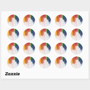 Best Solid Color And Texture Classic Round Sticker