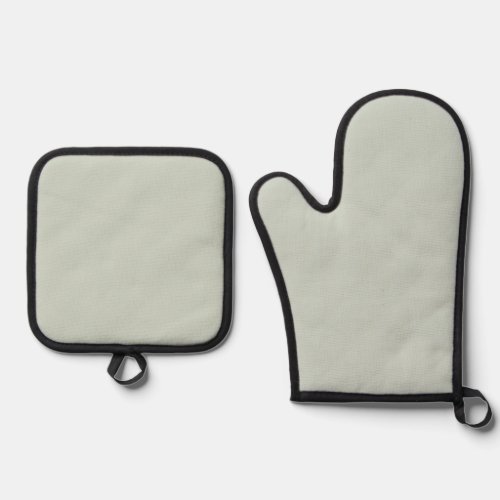 Best Solid Color Silver Quilted Heat Protection  Oven Mitt  Pot Holder Set