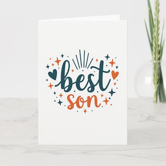 Best Son Awesome Card (Front)