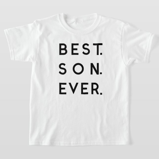 Best Son Ever Best Mom Ever Mother's Day Matching  T-Shirt (Laydown)