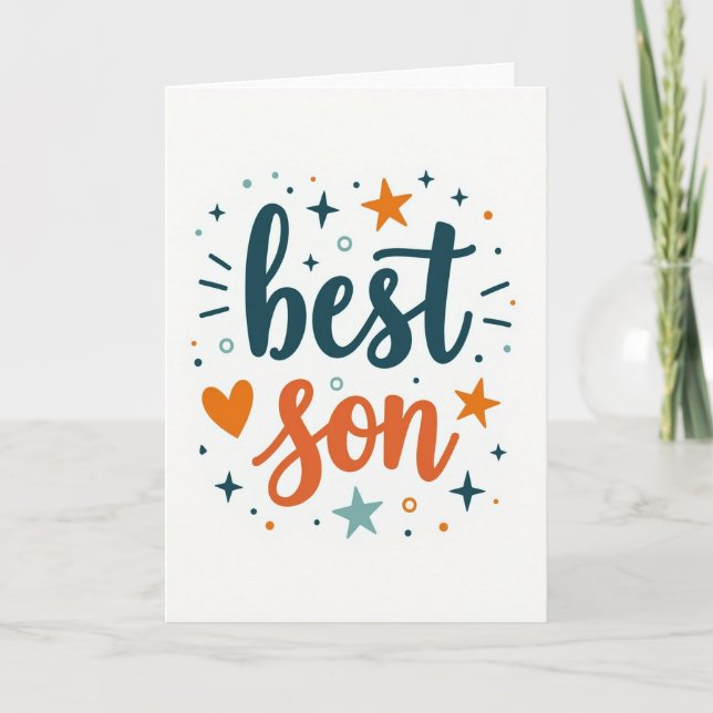 Best Son Ever Greeting Card (Front)