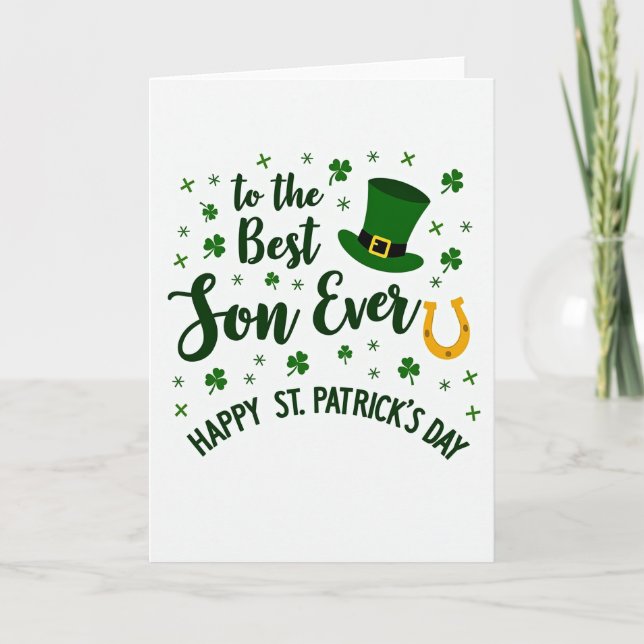 Best Son Faux Gold Foil Card (Front)