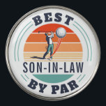 Best Son in Law By Par Retro Custom Birthday Golf Ball Marker<br><div class="desc">Retro Best Son-in-Law By Par design you can customize for the recipient of this cute golf theme design. Perfect gift for Father's Day or grandfather's birthday. The text "Son-in-Law" can be customized with any son moniker by clicking the "Personalize" button above. Can also double as a company swag if you...</div>