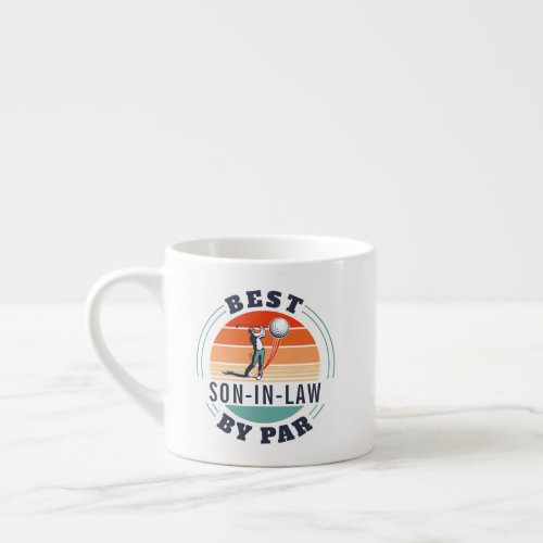 Best Son in Law By Par Retro Custom Golf Lover Espresso Cup