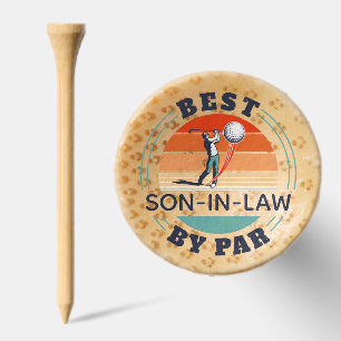 Best Son in Law By Par Retro Custom Golf Tees