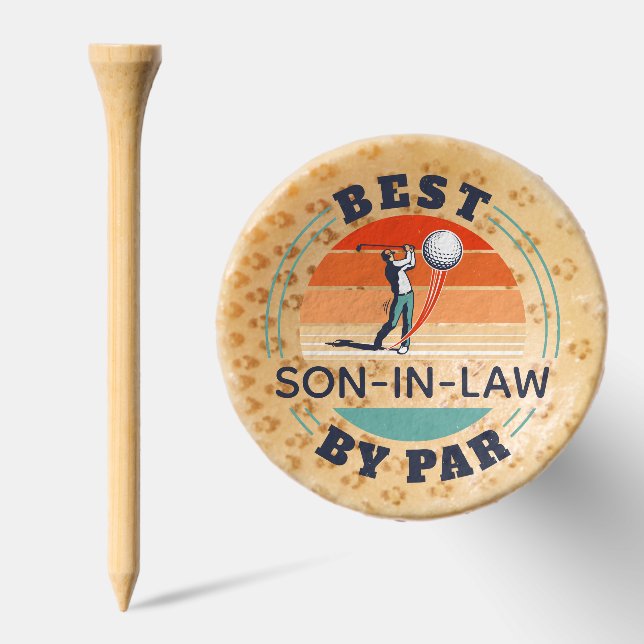 Best Son in Law By Par Retro Custom Golf Tees (Combo)