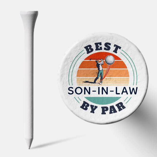 Best Son-in-Law By Par Retro Fathers Day Golf Tees (Combo)