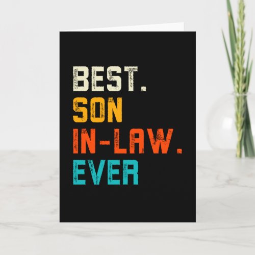 Best Son in Law Ever Card
