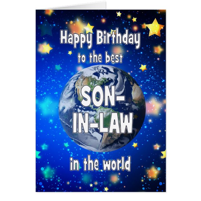 Best Son in Law In The World Birthday (Front)