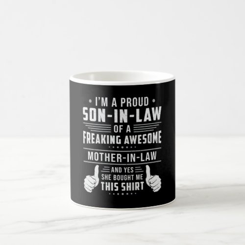 Best Son In Law Son Freaking Proud Gift Idea Coffee Mug