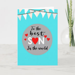 Best Son In The World Love Card