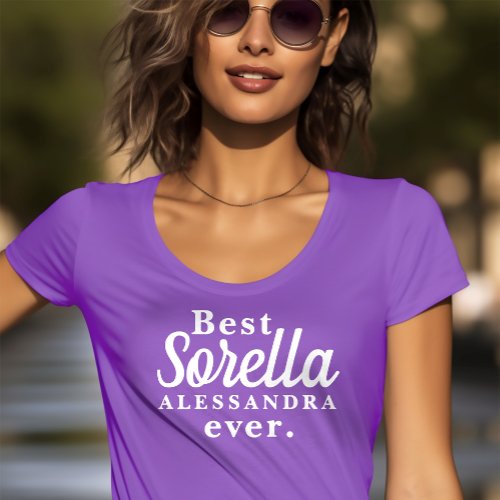 Best Sorella Italian Sister Ever Personalized T_Shirt