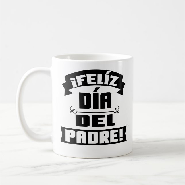 Best Spanish Dad Fathers Day Coffee Mug Gift (Left)
