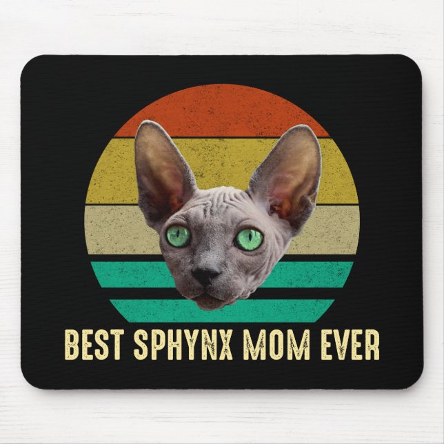 Best Sphynx Mom Ever Mouse Pad (Front)