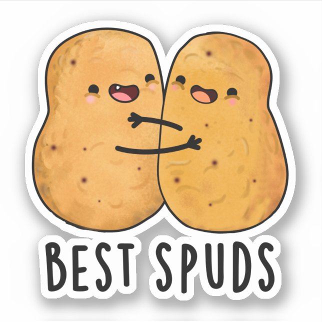 Best Spuds Funny Best Buddies Potato Pun  Sticker (Front)