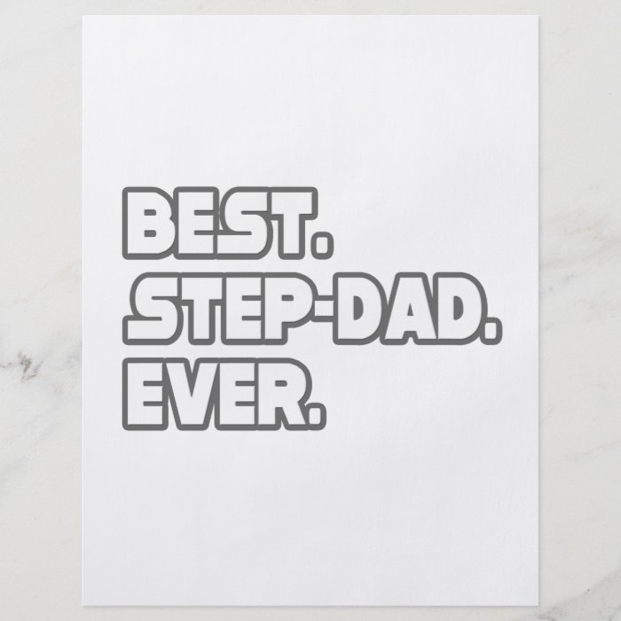 Best Step Dad Ever Flyer