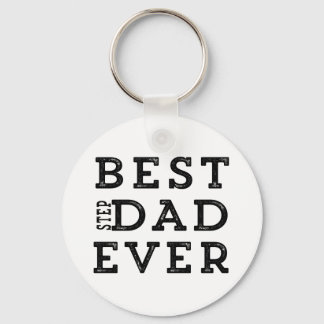 Best Step Dad Ever Keychain