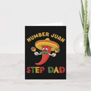 Best Step Dad Number One Fathers Day Mexican Juan Card