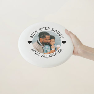 Best Step Daddy Photo Personalized  Wham-O Frisbee