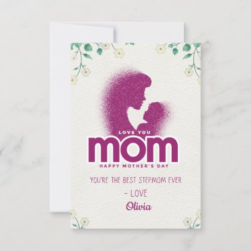 Best Step Mom _ Happy Mothers day _ Custom Name