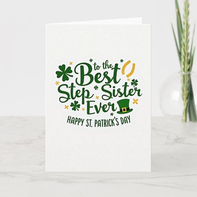 Best Step Sister Ever Card (Front)