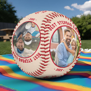 Best Stepdad Ever 4 Photos Father`s Day Baseball