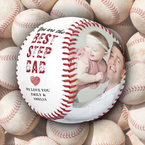 Best Stepdad Fathers Day 2 Photo Collage  Baseball