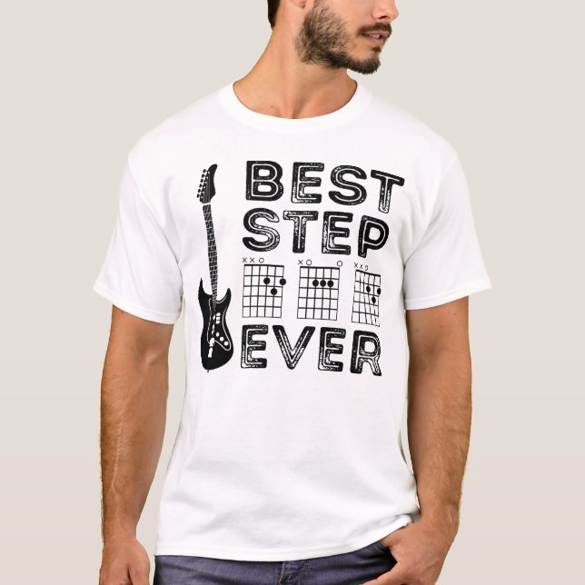 Best StepDad Guitar Chord Rock Music - Best Guitar T-Shirt (Front)