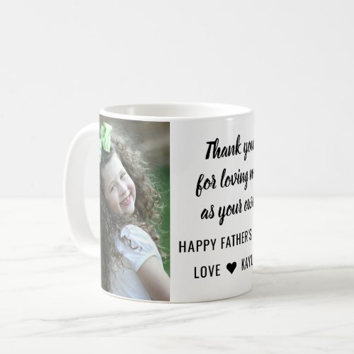 Best StepDad Happy Fathers Day 2 Photo Collage Coffee Mug