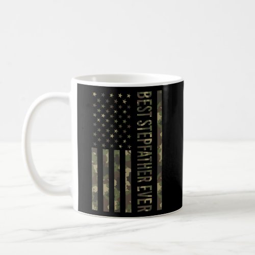 Best Stepfather Ever For Fathers Day American Flag Coffee Mug