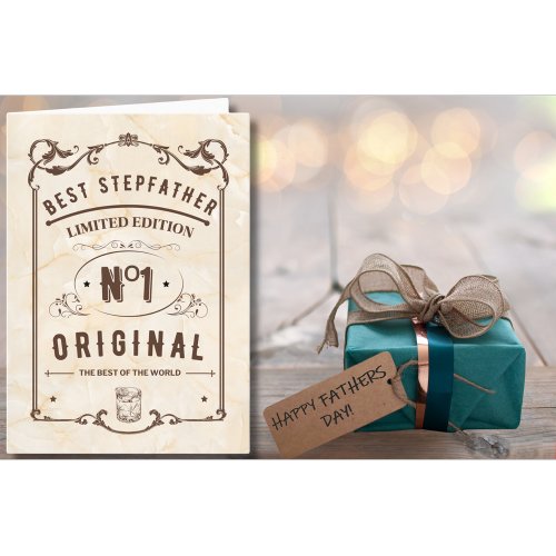 Best Stepfather Limited Edition Fathers Day Holiday Card
