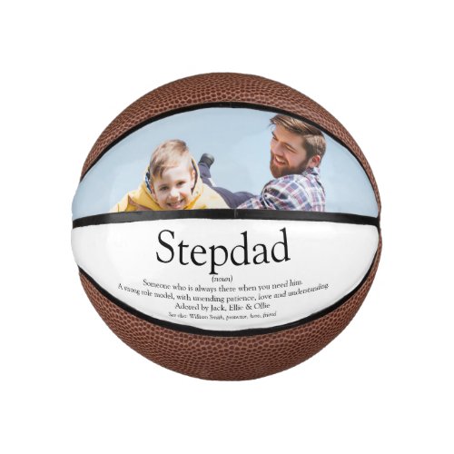 Best Stepfather Stepdad Ever Definition Photo Fun Mini Basketball