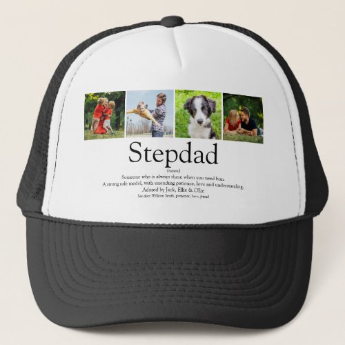 Best Stepfather Stepdad Ever Definition Photo Fun Trucker Hat