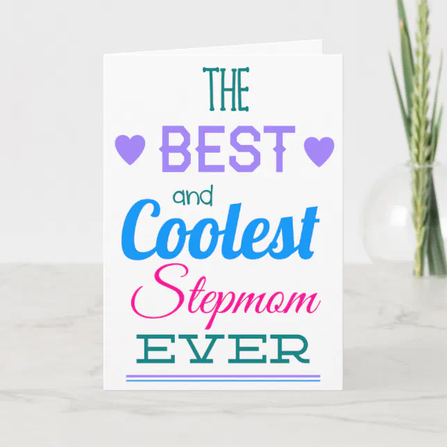 Best Stepmom Ever Mothers Day Card Zazzle