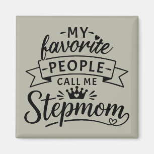 Best Stepmom Gift From Cute Blended Family Magnet