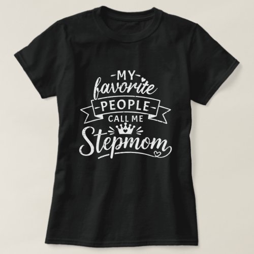 Best Stepmom Gift From Cute Blended Family T-Shirt