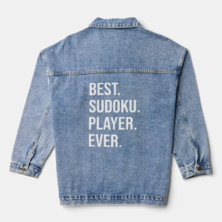 Best Sudoku Player Ever Sudoku  Denim Jacket