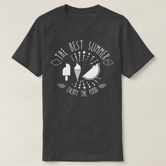 Best Summer Enjoy The Food 2 T-Shirt (Design Front)