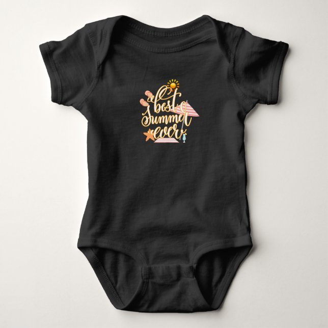 Best Summer Ever Baby Bodysuit (Front)