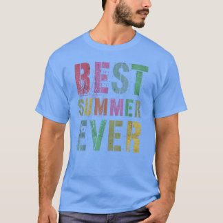 BEST SUMMER EVER Camp Last Day Vacation Sign boy T-Shirt