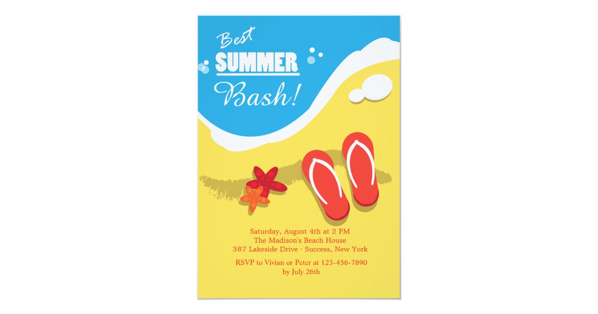 Best Summer Party Invitations | Zazzle.com