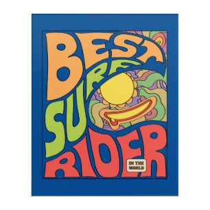 Best Surf Ever Poster Acrylic Print