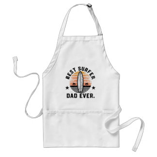 Best Surfer Dad Ever Adult Apron