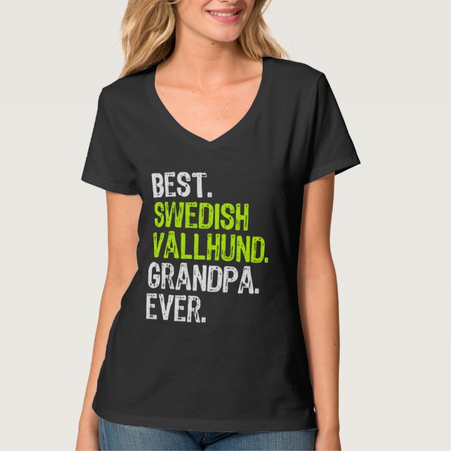Best Swedish Vallhund Grandpa Ever Dog T-Shirt (Front)