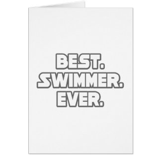 Best Swimmer Ever Cards
