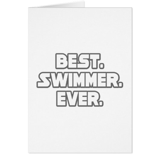 Best Swimmer Ever Cards (Front)