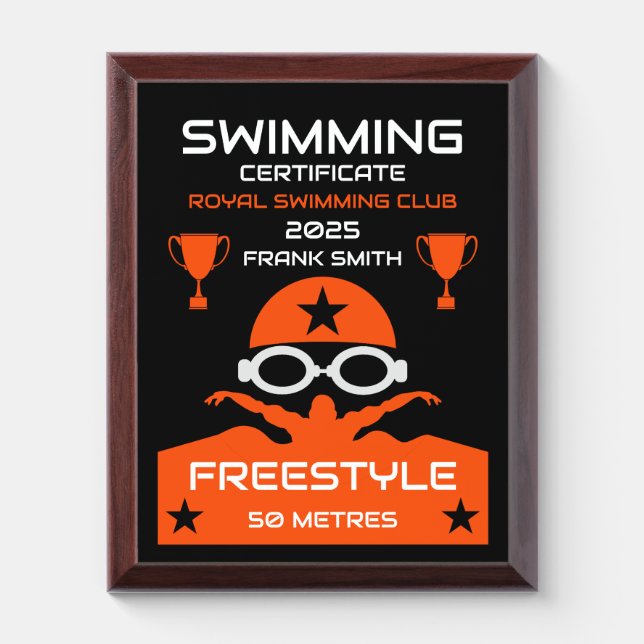 Best Swimming Award (Vertical)