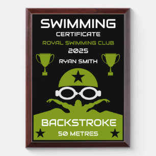 Best Swimming Award Plaque