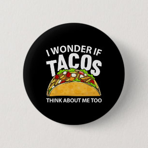 Best Taco Art For Men Women Cinco De Mayo Mexican  Button